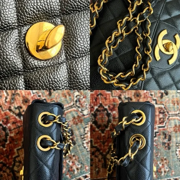 ❌SOLD-payment plan❌ Chanel Classic Vintage Jumbo Caviar Single Flap Bag - Picture 8 of 11